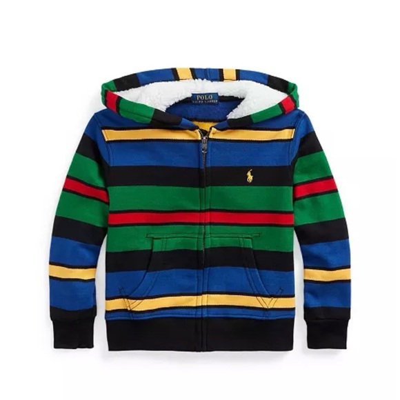 Polo Ralph Lauren Other - Polo by Ralph Lauren Kids Multicolor Striped Hoodie Size L (14-16)